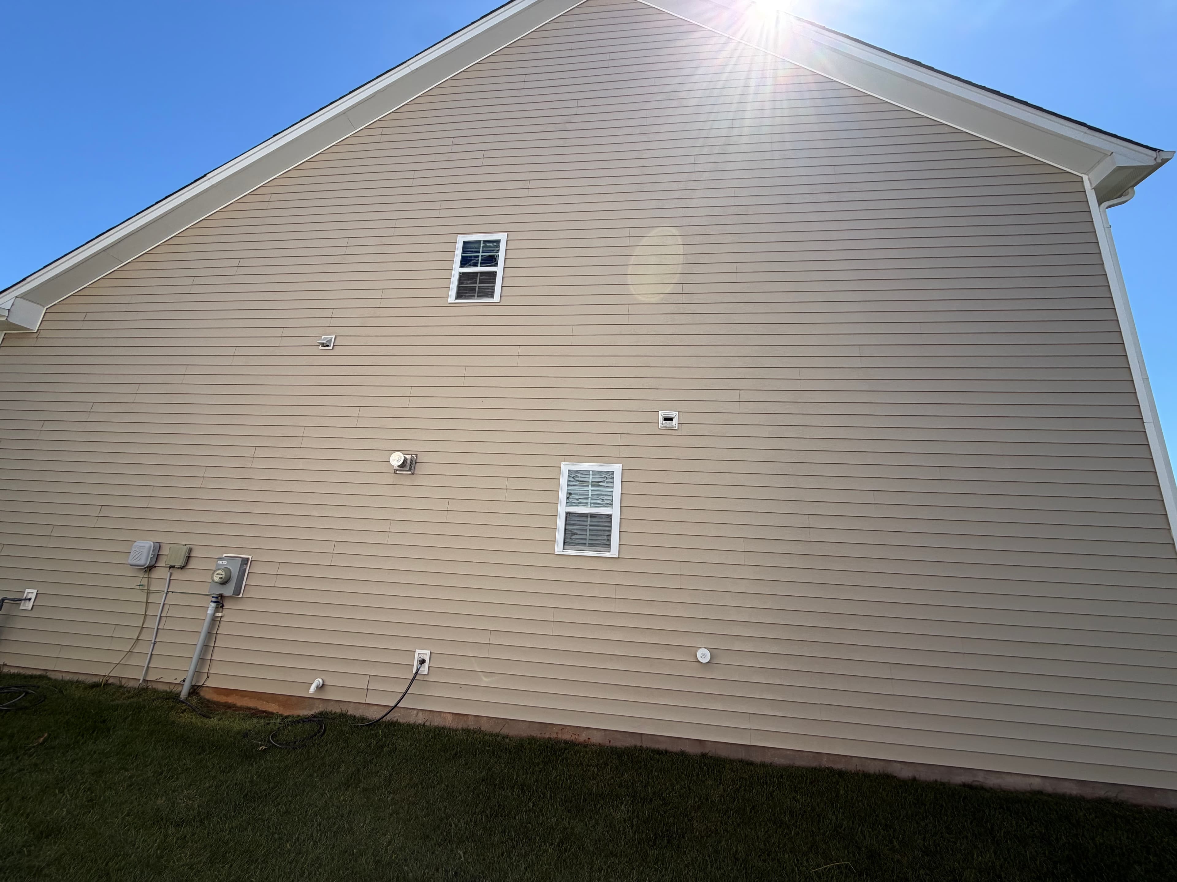 After — Residential siding soft wash in Charlotte, NC