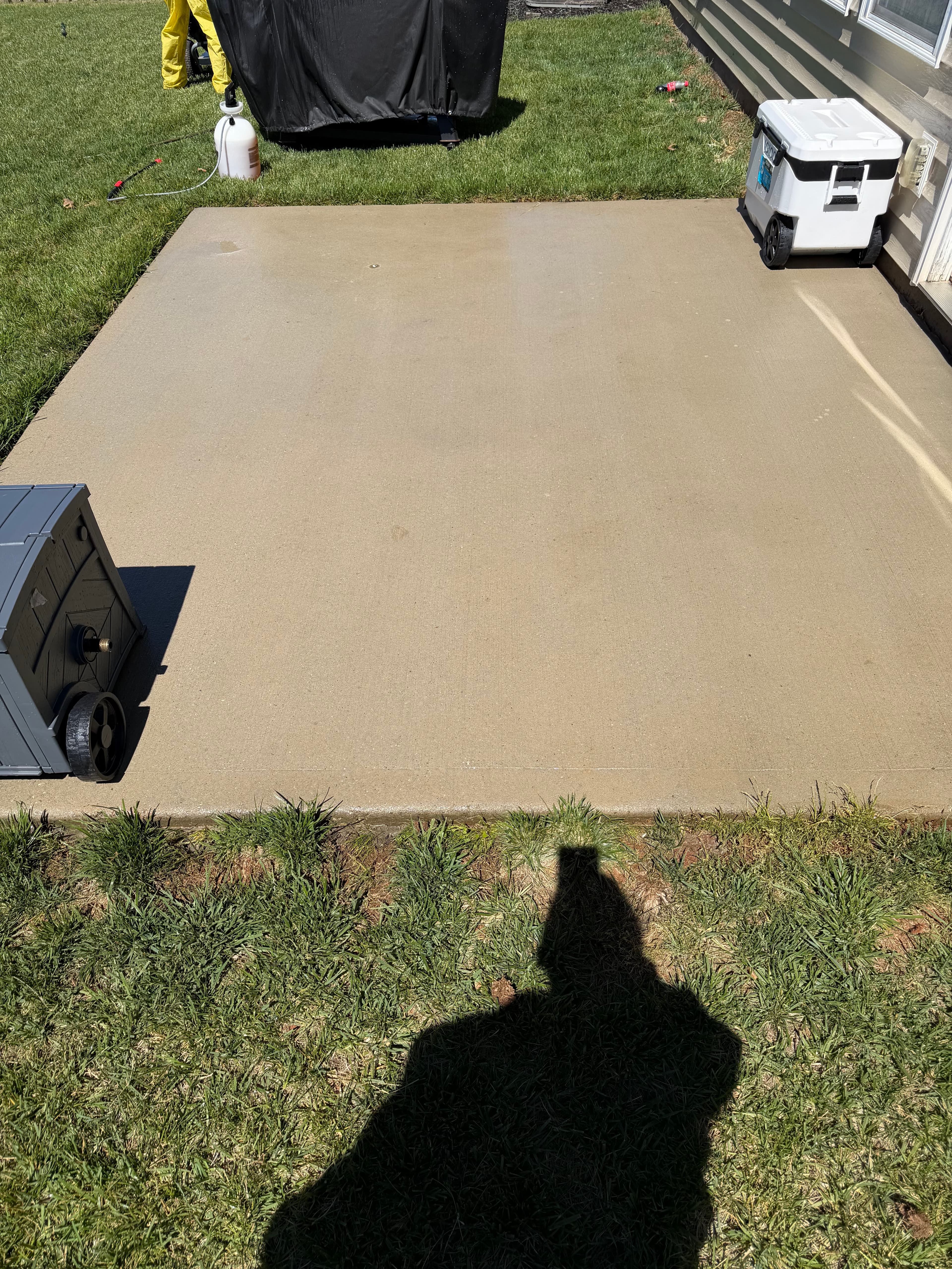 After — Backyard patio pressure washing in Carolina Beach, NC